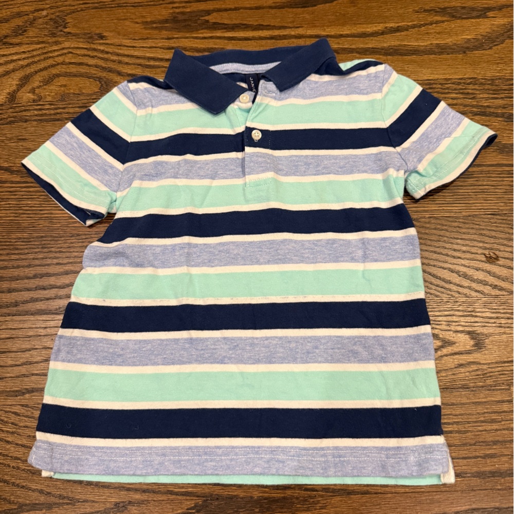 Bundle of Janie and Jack Boys Striped Polo Shirts - Size 4T - Picture 2 of 8